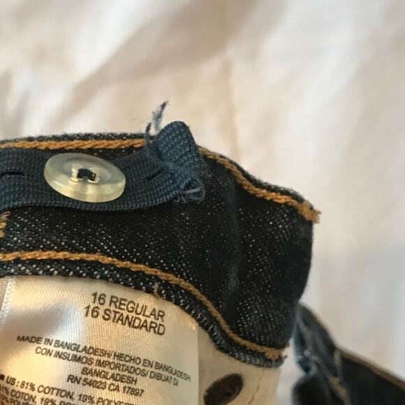 Old Navy Girl's Skinny Blue Jeans - Picture 6 of 6